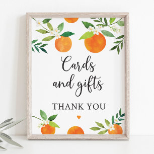 Süsse Grünpflanzen Blumenkarten und Geschenkschild Poster