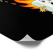 Süße Gruppenumarmung Marshmallow Lagerfeuer S'more Poster (Ecke)