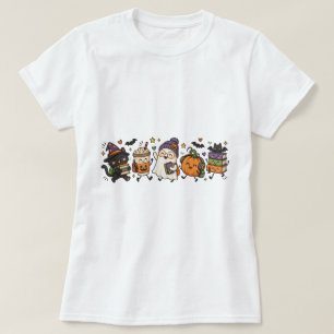 Süße Grusel-Trupp-Halloween-Outfit Kawaii-Geist T-Shirt