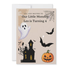 Süße Gruselige-Eins-Halloween-Geburtstagseinladung