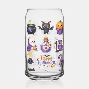 Süße gruselige Halloween-Elemente Glasdose Dosenglas