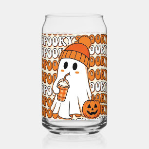 Süße gruselige Halloween-Elemente Glasdose Dosenglas