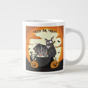 Süße gruselige Halloween-Fledermaus-Party Jumbo-Tasse