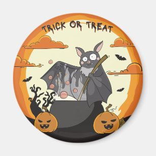 Süße gruselige Halloween-Fledermaus-Party Magnet