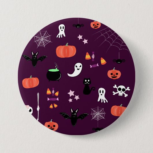 Süße Gruselige Halloween-Kunst Button (Vorderseite)