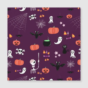 Süße gruselige Halloween-Kunst Magnetkarte