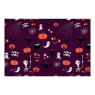 Süße Gruselige Halloween-Kunst Poster