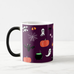 Süße gruselige Halloween-Kunst Verwandlungstasse