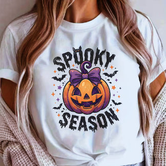 Süße gruselige Jahreszeit Kürbis Halloween T-Shirt