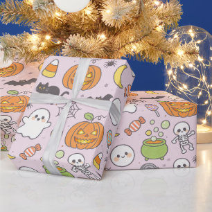 Süße gruselige Party-Geschenkverpackung, lustiger Geschenkpapier