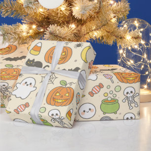 Süße gruselige Party-Geschenkverpackung, lustiger Geschenkpapier