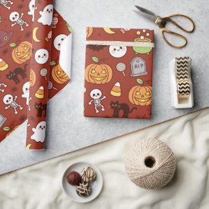 Süße gruselige Party-Geschenkverpackung, lustiger Geschenkpapier