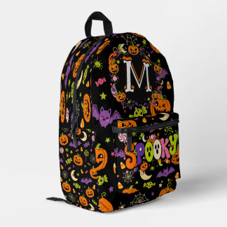 Süße gruselige Retro-Kawaii-Halloween-Süßigkeiten- Bedruckter Rucksack