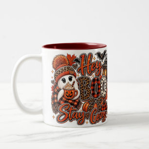 Süße gruselige rosa Halloween-Kaffeetasse Zweifarbige Tasse
