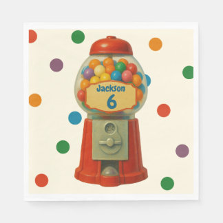 Süße Gumball-Süßigkeiten-Kindergeburtstagsfeier Serviette