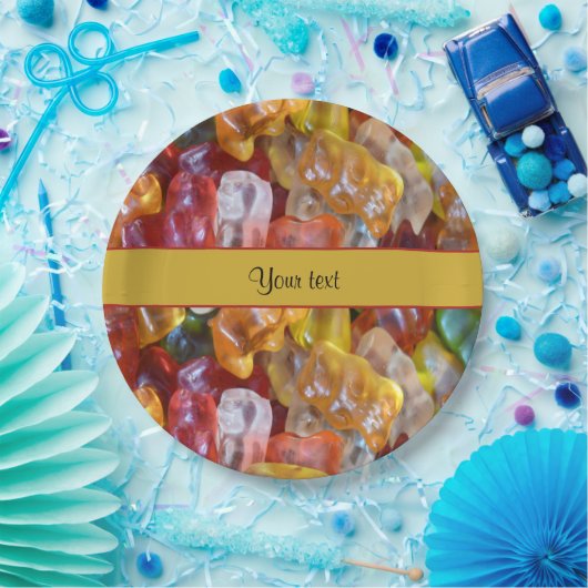 Süße Gummi Bären Pappteller (Party)