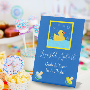 Süße Gummiente Leckerli Schild Baby Shower