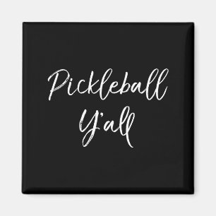 Süße Gurke Liebe Pickleball Herz Retro-T-Shirt Magnet
