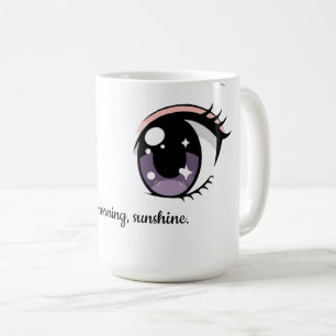 Süße Guten-Morgen-Augen-Tasse – Lustiges Kaffeetas Kaffeetasse