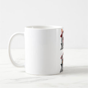 Süße Haie mit Herz-Sonnenbrillen Lustiger Valentin Kaffeetasse