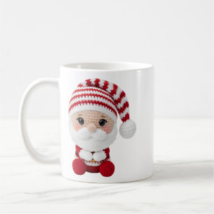 Süße Häkel-Santa-Weihnachtstasse Kaffeetasse