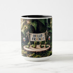 Süße Hallo-Freund-Wald-Mug Tasse