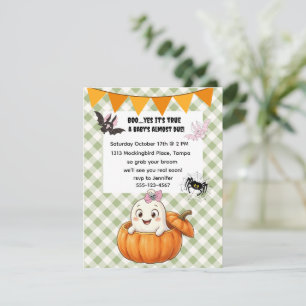 Süße Halloween-Baby-Shower-Digital-Download Einladung
