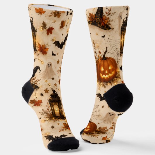 Süße Halloween-Crew-Socken Socken (Gewinkelt)