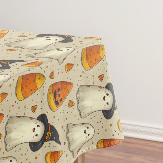 Süße Halloween-Dekoration Geister Tischdecke (Beispiel)