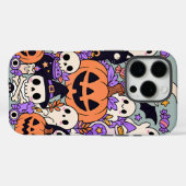Süße Halloween-Doodle-Collage Case-Mate iPhone Hülle (Rückseite (Horizontal))