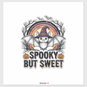Süße Halloween-Fledermaus Vintage Gravur Grusel-Sh Aufkleber