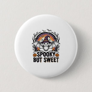Süße Halloween-Fledermaus Vintage Gravur Grusel-Sh Button