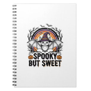 Süße Halloween-Fledermaus Vintage-Gravur Grusel-Sh Notizblock