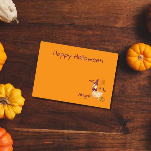 Süße Halloween-Gans Post-it Klebezettel
