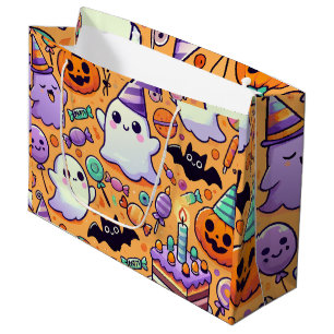 Süße Halloween-Geburtstags-Geschenktüte Große Geschenktüte