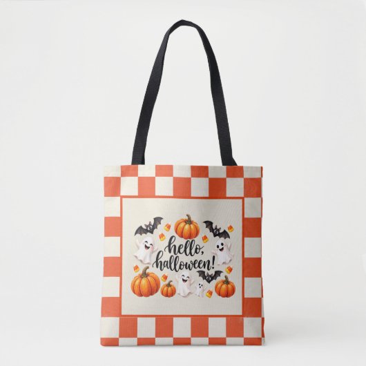 Süße Halloween-Geist-Kürbis-Tasche Tasche (Vorderseite)
