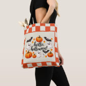Süße Halloween-Geist-Kürbis-Tasche Tasche (Von Nahem)