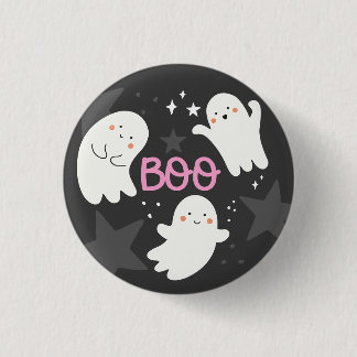 Süße Halloween-Geister BOO Button