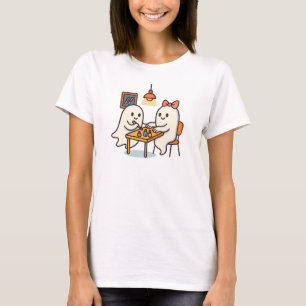 Süße Halloween-Geister-Manicure für Nageldesigner T-Shirt