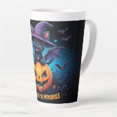 Süße Halloween-Geister und Fledermäuse Geschenkide Milchtasse (Rechte Ecke)