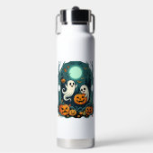 Süße Halloween-Geister und Jack O Lantern Wald (2 Trinkflasche (Vorderseite)