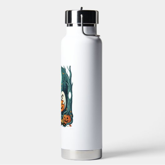 Süße Halloween-Geister und Jack O Lantern Wald (2 Trinkflasche (Links)
