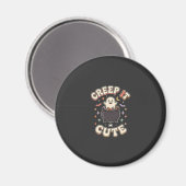 Süße Halloween-Grusel-Vibes Magnet (Vorderseite/Rückseite)