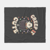 Süße Halloween Gruselige Vibes Fleecedecke (Vorderseite (Horizontal))