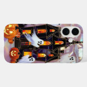 Süße Halloween-Handyhülle Geist Kürbis Haus Case-Mate iPhone Hülle (Rückseite (Horizontal))