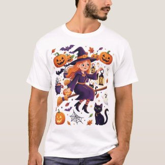 Süße Halloween-Hexe T-Shirt