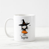 Süße Halloween-Hexen-Illustration Kaffeetasse (Links)