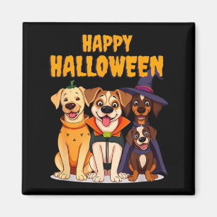 Süße Halloween-Hunde lustig - Einzigartiges Design Magnet