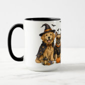 Süße Halloween-Hunde Tasse (Links)
