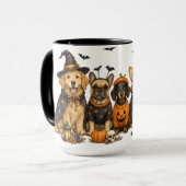 Süße Halloween-Hunde Tasse (Vorderseite Links)